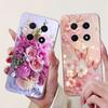 For Huawei Nova 13i / Nova 12i 4G Back Cover Girly Fashion Flower Butterfly Painting Case Soft TPU Clear Slim Silicone Fundas