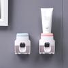 Automatyczny dozownik pasty do zębów Łatwy w montażu, ścienny wyciskacz pasty do zębów z uchwytem na szczoteczki do zębów Akcesoria łazienkowe