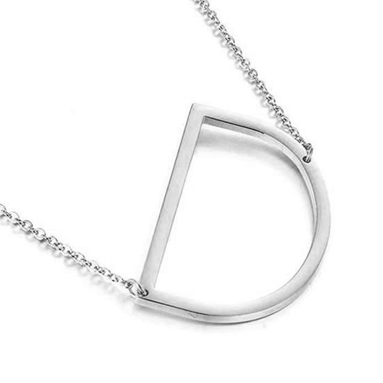 Women 26 English Letter Pendant Chain Necklace Choker Party Jewelry Gift