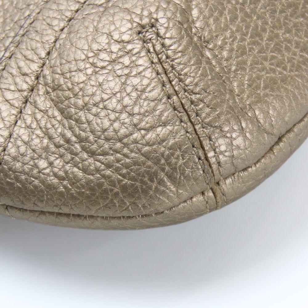 Used COACH Shoulder Bag F16514 leather Gold series casual