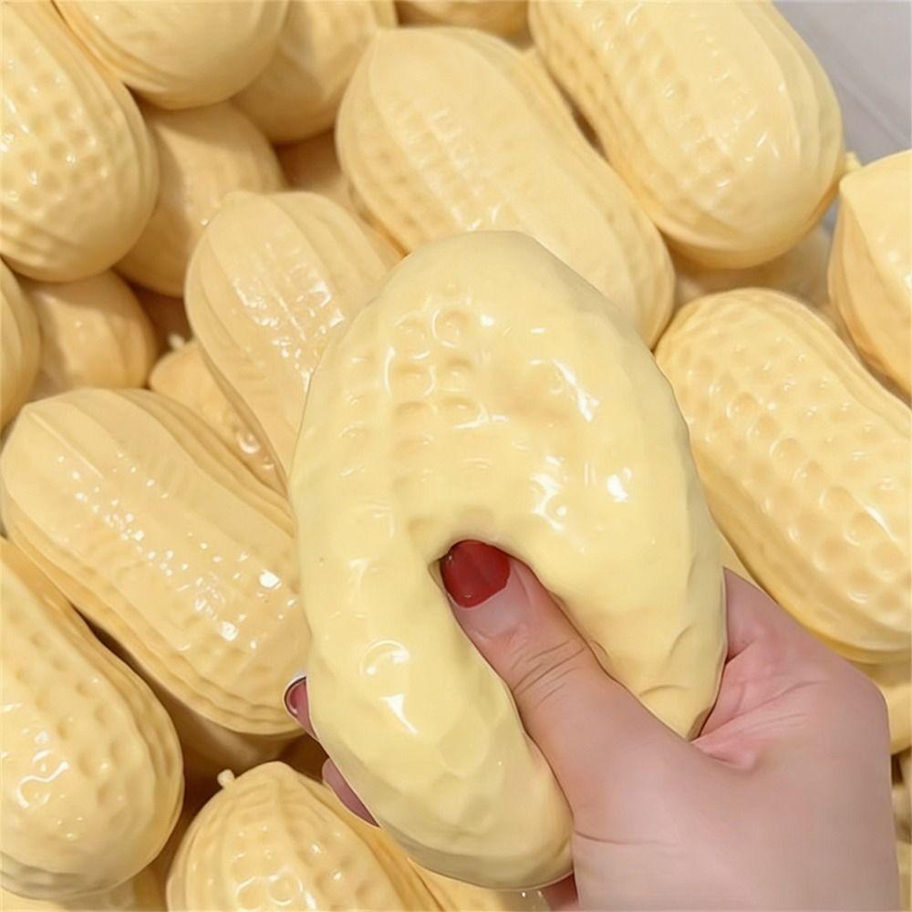 Creative Slow Rebound Simulated Peanut Squishy Toy Stress Relief Soft Decompression Toy Squeeze Fidget Toy Party Favors Gift