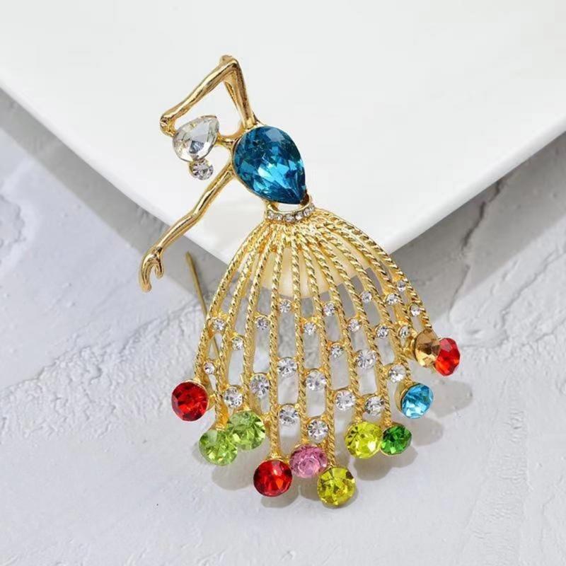 Elegante Balletttänzerin Broschennadel Für Damen Künstlerischer Schmuck Geschenk Inspiriert Von Tanz Leichtes Legierungszubehör