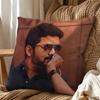 Indian Actor Joseph Vijay Chandrasekhar Double-Sided Printed Cushion Cover Bedroom Bedside Sofa Pillow Case
