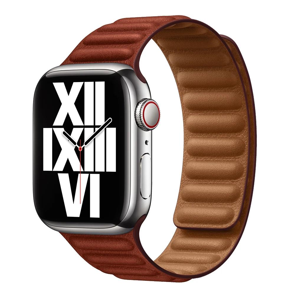 Nový FineWoven řemínek pro Apple Watch 44mm 40mm 45mm 49mm 41mm Originální magnetický náramek iWatch Series 9 8 SE 7 Ultra 2