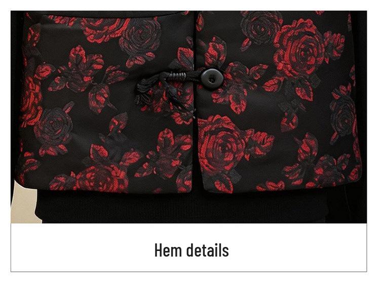 Mother's Day 2026 Elegant Tang Suit Vest for Middle-Aged Women