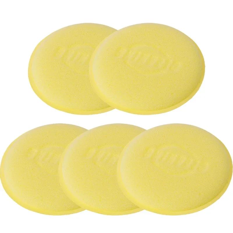Round Car Waxing Polish Wax Foam Sponge High Density Applicator Pad Cleaning Sponge Auto Detail Washing Car Cleaning Tool