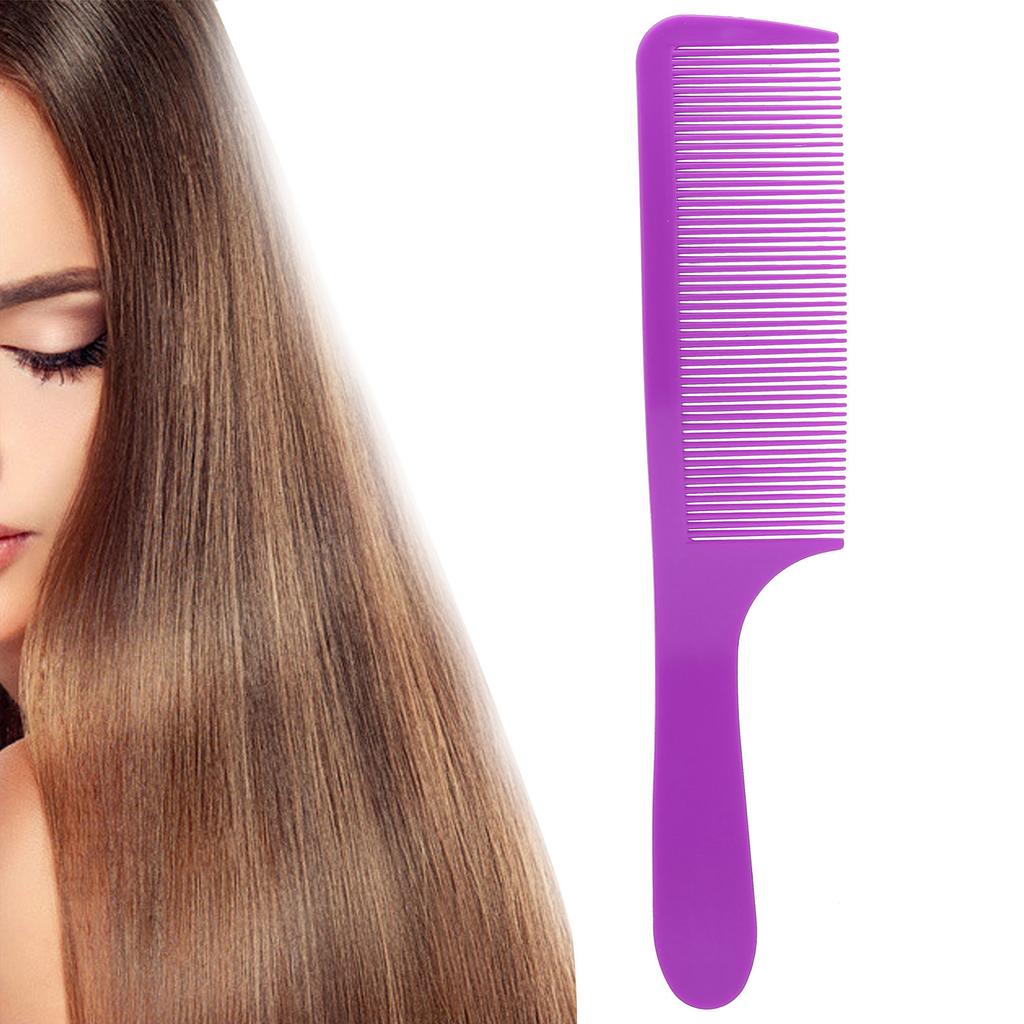 Comb Hair Plastic Curved Detangling Haircutting Combs Fine Teeth for Salon Household Barber