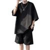 And Shorts Set Summer Clothes Tracksuit Plus Sizes Casual Set Relaxed Fit Stylish Lightweight Comfortable Cool Loungewear Black Size L