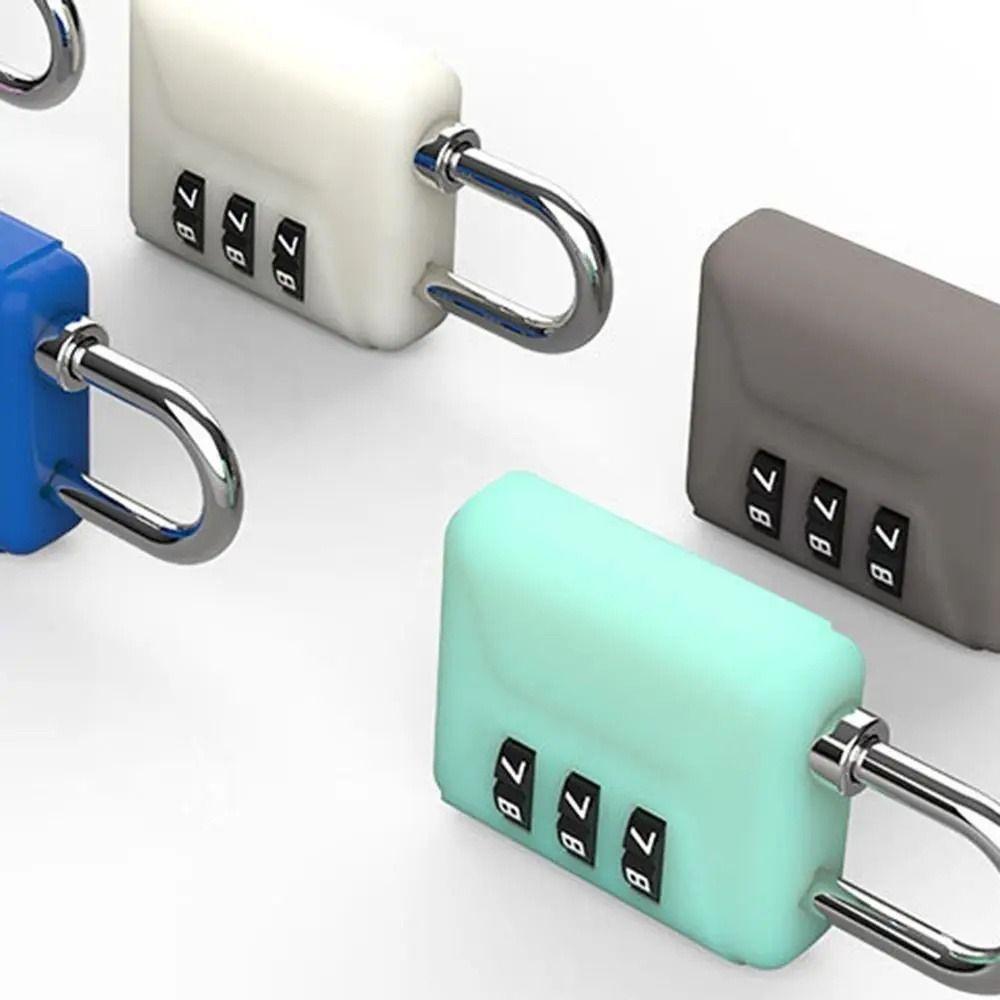 3 Dial Digit Suitcase Combination Lock Anti-theft Customs Code Lock  Cabinet Box