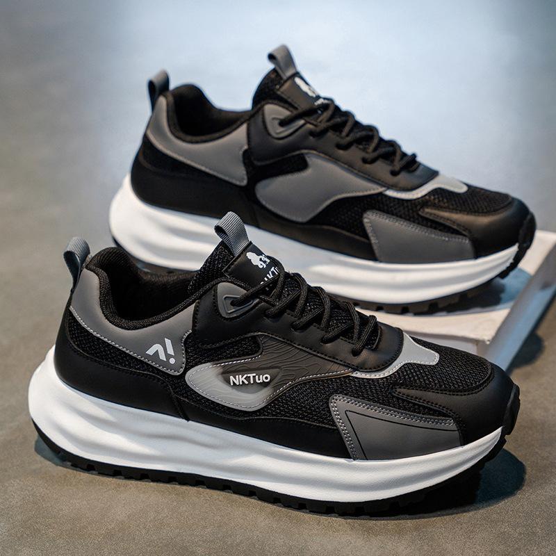 Men's shoes 2025 summer trend new mesh breathable casual sports Forrest Gump shoes teen platform dad trendy shoes