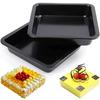 Square Cake Pan, Metal Bread Baking Mold, Microwave Oven Baking Tray, Bakeware Kitchen Accessories Tool, 1PC Nonstick Pans