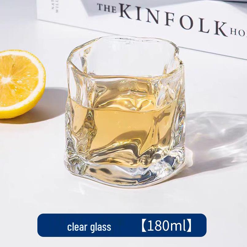 

Summer Cool Irregular Twisted Whiskey Glass - Trendy Design 180ml Twisted Cup чистый