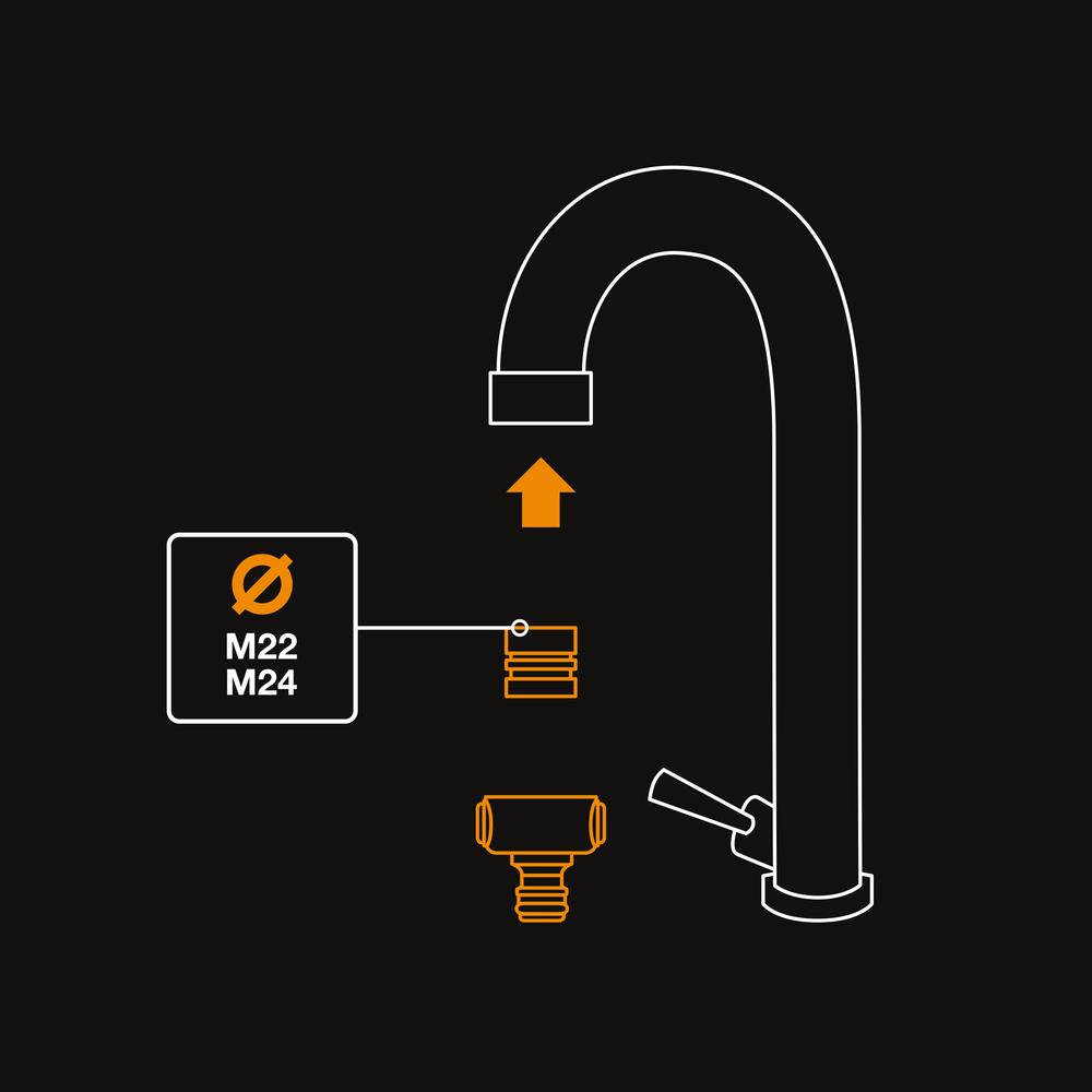 Fiskars Fibercomp Tap Connector Hose Adapter 1 Inch