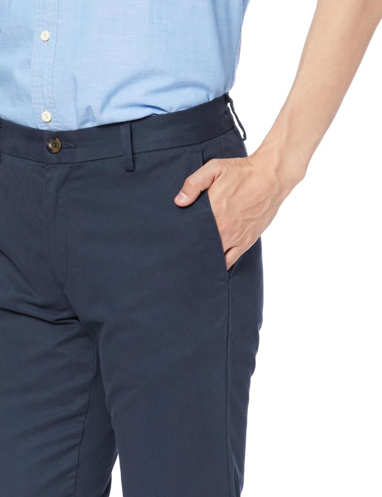 [Amazon Essentials] Chino Pants, No Pleats, Non-Stretch, Slim Fit, Men's, Navy, W32 / L30