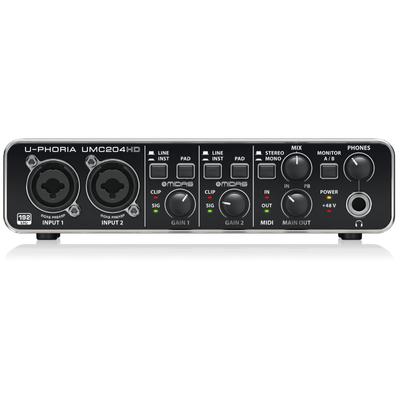 2 intrări 4 ieșiri Interfață audio USB UMC204HD U-PHORIA