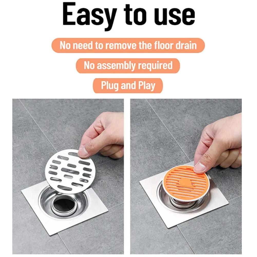 Deodorant Drain Core Toilet Insect-proof Anti-odor Floor Drain Cover Shower Sewer Hair Strainer for Bathroom Accessories 1PC