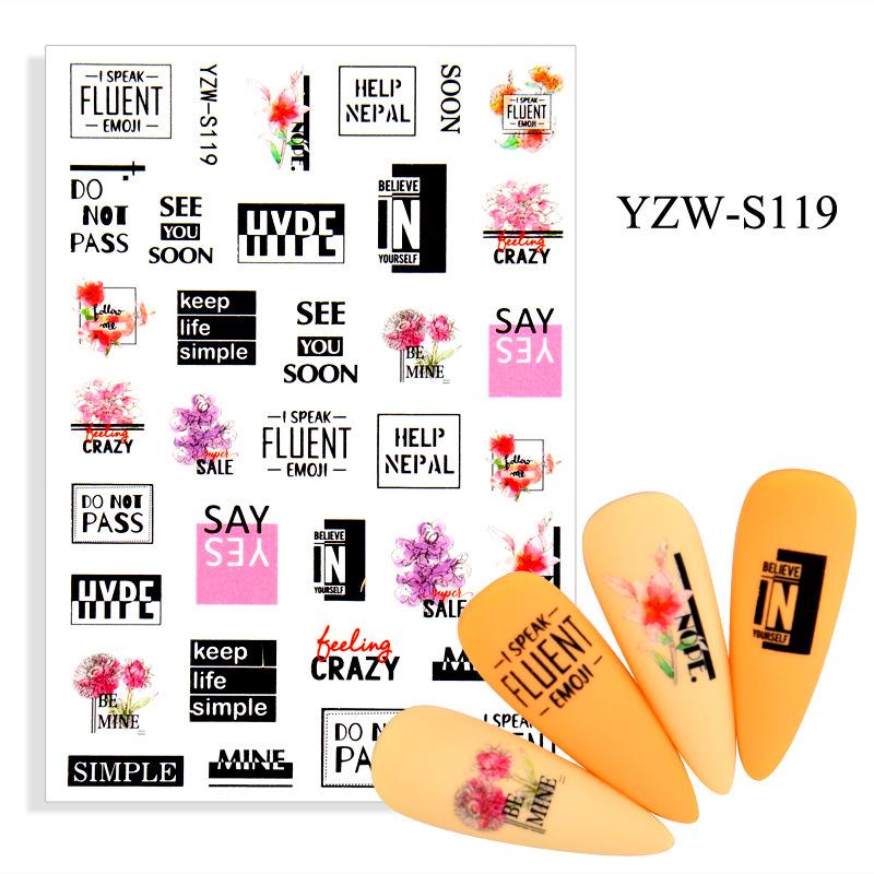 

1 лист клейкая наклейка для ногтей наклейка дизайн ногтей украшение для ногтей аксессуары для ногтей