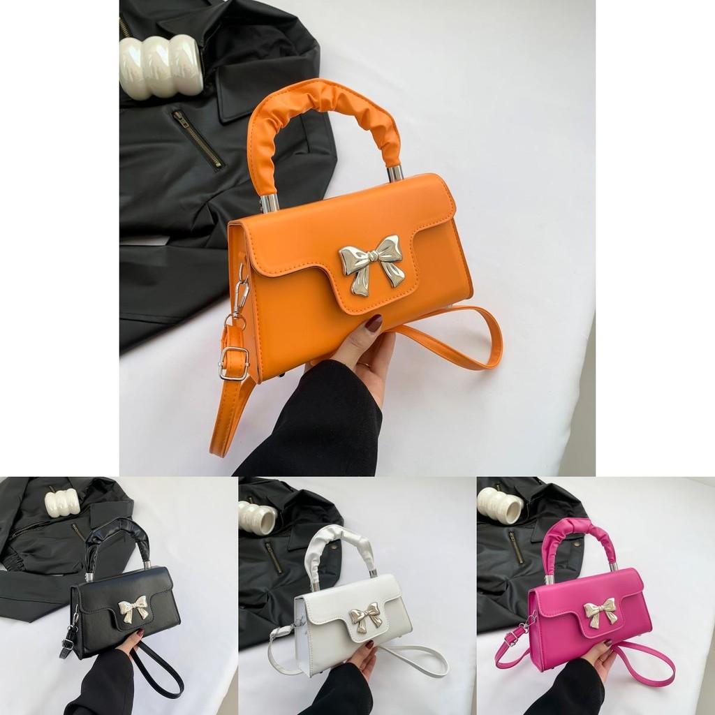 Trendy Black White Or Colorful Pu Shoulder Crossbody Bag Stylish Small Square Handbag