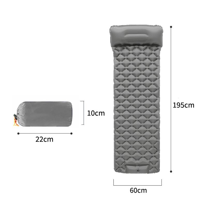 Lightweight Sleeping Air Mattress Ultralight Built In Inflator Pump Outdoor for Camping Hiking Travel