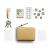 Bellroy L-Pocket Compact Zipper Wallet with Card Pockets, Coin Purse, and Key Storage - Mustard