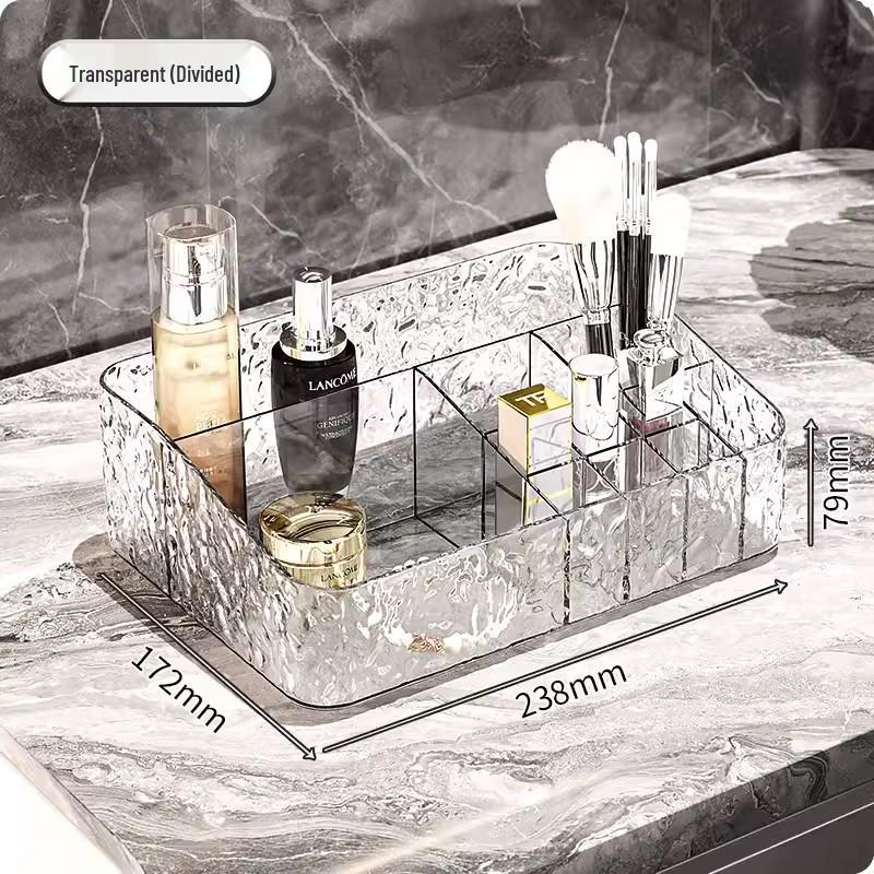 

Коробка для зберігання з ромбоподібним візерунком для косметики та органайзер для макіяжу