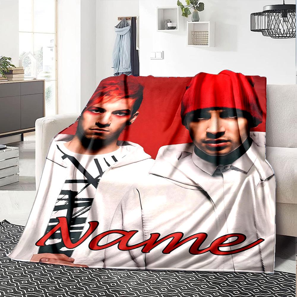 Customiz Name Personality Twenty One Pilots Blanket Soft &Warm Sofa Office Bed Travel Lunch Break Blanket, Gift Suitable All Seasons