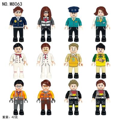 Bausteine, Figuren, Spielzeug, Mini-Figuren, humanoide Puppen, Kinderspielzeug, Geburtstagsgeschenke, Zeichentrickfiguren.