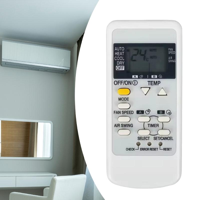 Air Conditioner Remote Control Replacement for A75C3078 A75C3205 Plastic Construction Easy Installation