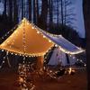 Outdoor Solar Star Crystal Globe String Lights Waterproof LED Fairy Lamps for Christmas Wedding Garden Patio Party Decoration