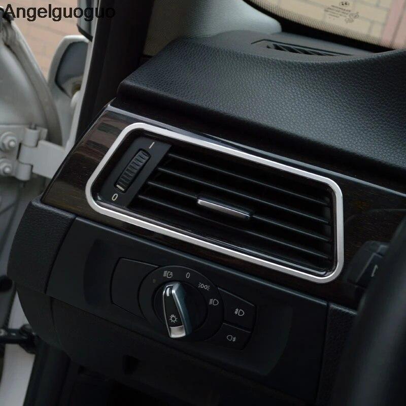 3PCS AC Outlet Trim Air Outlet Frame Stickers Covers For BMW 3 Series E90 2005-2012 ( Red, Silver Option)