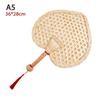 Hand-Woven Woven Straw Hand Fan Old Summer Natural Environmentally Friendly