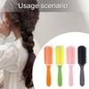 9 Row Cushion Nylon Bristles Hair Brush for Separating,Shaping,Blow Drying,Styling & Detangling,Defining Curls Hair Salon