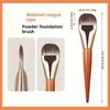 Ultra-Thin Foundation Brushes Flat and Angled Flawless Concealer Brush Wooden Handle Soft Hair Thin Face Contour Makeup Brushes