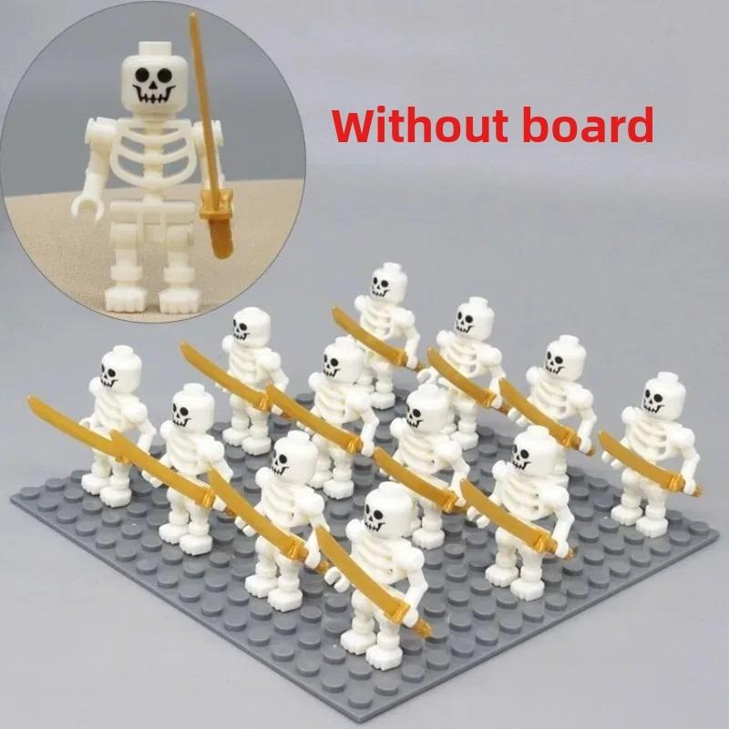 Skeleton Soldiers, Skeleton Corps with Weapons, Building Blocks, Humanoid Dolls, Toys, Birthday Gifts, Cartoon Characters.