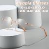 Fashionable Retro Gold-rimmed Myopic Glasses Versatile Anti-Blue Light Lenses Unisex Square-framed Myopic Glasses 0 To -4.0