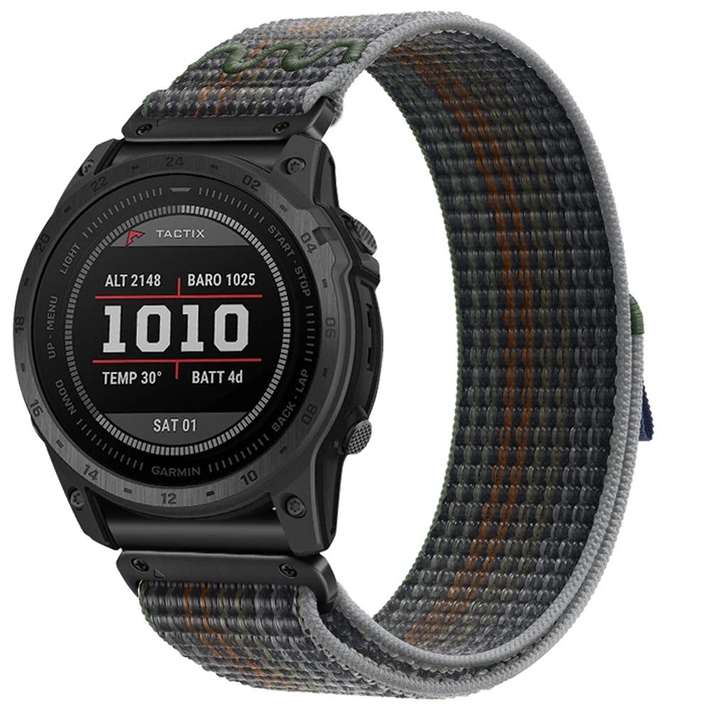 Quickfit Strap for Garmin Fenix 8 FE 7 7X Pro Watchband 22 26mm Nylon Woven Strap for Enduro3 2 Fenix 5 5X 6 6XPro 51mm Bracelet
