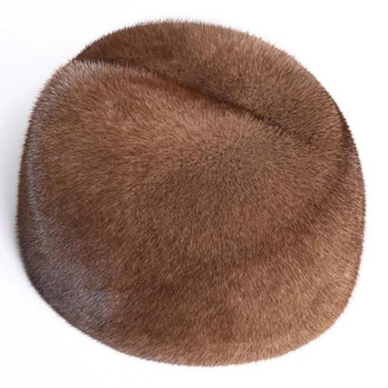 Rex Leather Hat Men Middle-aged and Elderly Winter Mink Hair Old Man Hat Warm Men Mink Whole Mink Father Fur Cotton Hat
