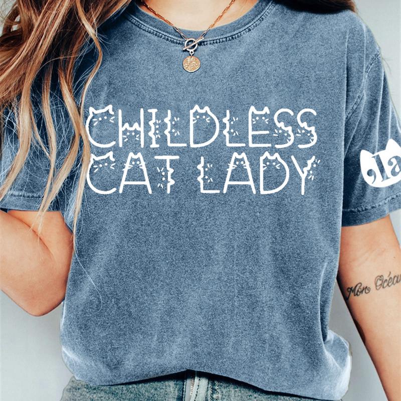Fashion Women Kitty Print T Shirt Funny Casual O-neck Short Sleeves T-shirt Summer Female Tee Shirt