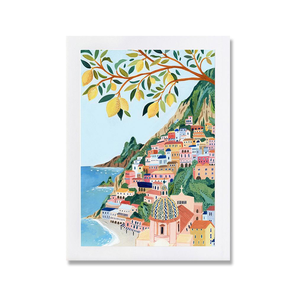 

Скандинавские туристические плакаты Барселона Венеция абстрактный пейзаж холст живопись настенное искусство Италия Франция печать фотографии Декор в гостиную 40x50cm No Framed