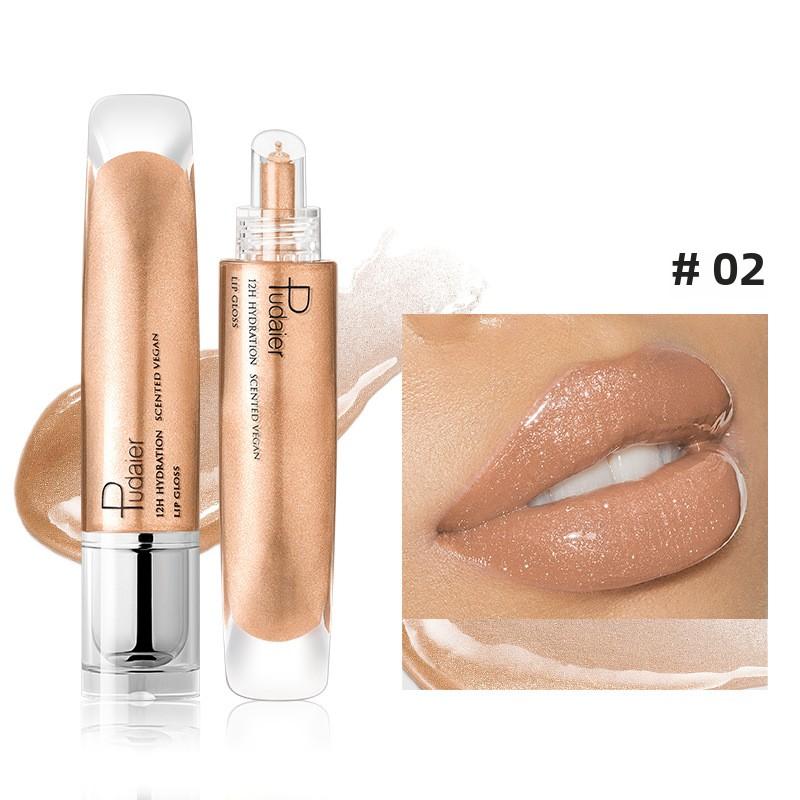 

Жидкий блеск для губ Pudaier Mirror Shine, мерцающий лак, легкая глазурь для губ, увлажняющая, придающая объем и стойкий эффект