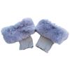 Women Boot Toppers Knitted Cuffs Short Solid Color Faux Furs Plush Leg Warmers Winter Warm Snow Skiing Footless Socks