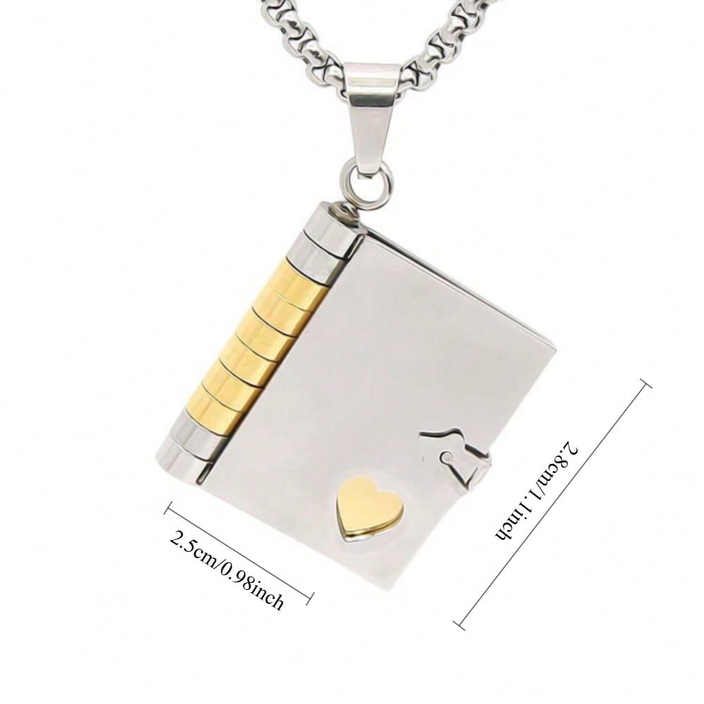European and American Men's and Women's Pendants with Letters on The Back