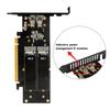4 M.2 NVMe SSDs Expansion Adapter For PCIe 5.0 X16 Support Up To 4 Drive Large Storage Capacity And RAIDs Management