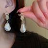 Drop Earrings Set Big Circle Piercings Earrings Jewelry for Women Imitation Pearl Hoop Cute Ear Buckle
