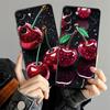 Case for Samsung Galaxy A13 A20 A16 A40 A12 A70 A15 A17 A50 A04 A06 A05 Funda Phone Cover Cherry Pattern