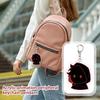 Acrylic Keychain with Character Silhouette Design Durable Material Metal Clasp Suitable for Bag Decoration and Key Holder Accessories