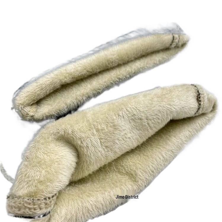 Women's Winter Retro Blue Fleece-Lined High-Waist Straight Leg Jeans - Plus Size, Hip-Covering Versatile Design