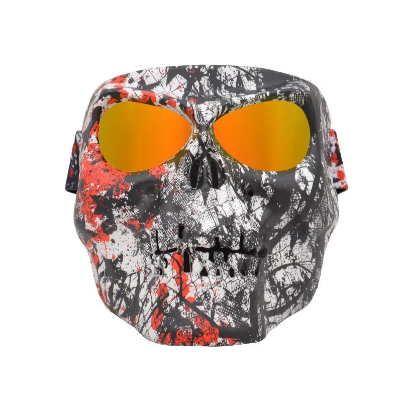 Halloween Party Devil Mask Goggles Motorcycle Goggles Racing Off-Road Glasses Helmet Motorcycle Mask