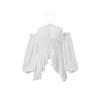 Frühling neue sexy one-shoulder plissierter Rüschenrand figurbetont Laternenärmel langes Ärmel Hals Oberteil Damen