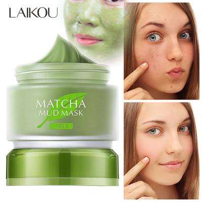 Longjing Matcha Yeşil Kil Maskesi Yeşil Çay Smear Çamur Maskesi Ferahlatıcı Temizleyici Çamur Maskesi